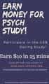 Graduate School of Business Research Opportunity 1