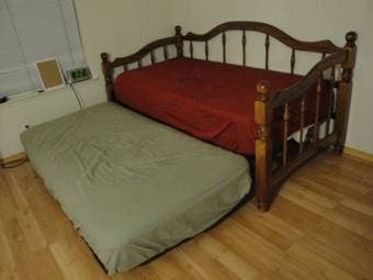 FOR SALE - Twin Trundle Bed, 2 Mattresses, $200 3