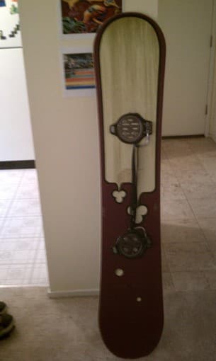 $100 for a snowboard + boots + bag 3