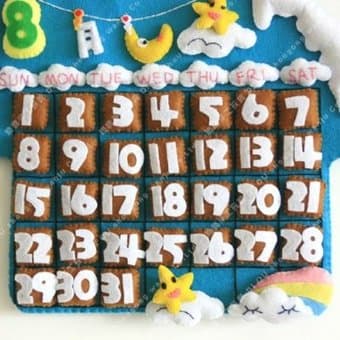 DIY Perpetual Calender From Non-woven Cloth-2012 Calender 2
