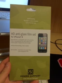 HD anti-glare film set for iPhone 4 1