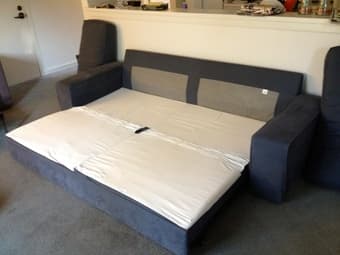 for sale-IKEA SOFA BED (KIVIK-includes foot rest) $400 3
