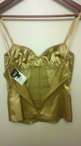 :::::D&G Stretch Satin & Lace Bustier ($75)::::: 1