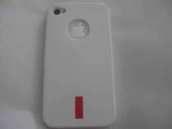 White Rubber Case for iPhone 4/4s 2