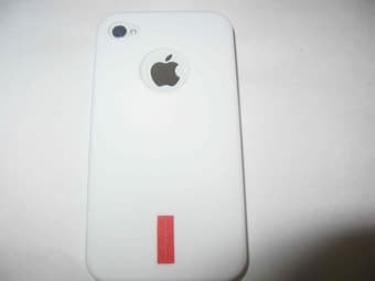 White Rubber Case for iPhone 4/4s 3
