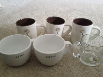 Brand New Cups Mugs Starbucks Crate and Barrel $30 1
