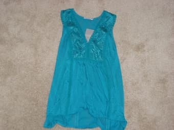 Brand new, nice Teal Anthropologie top. $50 1