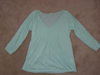 Brand New J Crew 3/4 teal length shirt $20 1
