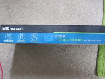 50X/100X refractor telescope with adjustable tripod 2