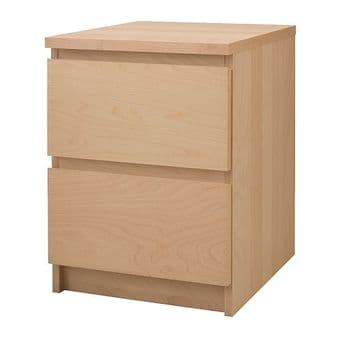 Ikea Malm Nightstands in Birch Veneer for $30 each 1