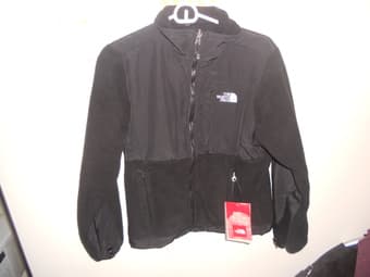 NEW NORTH FACE FLEECE JACKET, Black, Women's M 1