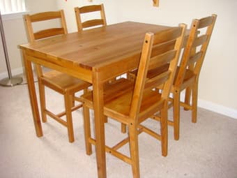 Moving sale - dining table and 4 chairs - $100 1