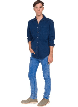 american apparel acid wash jeans, sz 29, baby blue ($25) 1
