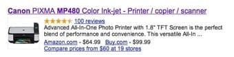 Canon MP480 Printer/Scanner/Copier--$40 1