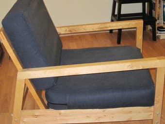 Wood-framed armchair 2