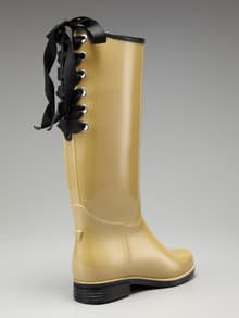Victoria Solid Lace-Up Rain Boot - Dav 2