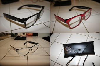 3 Pair Ray Ban New Wayfarer 5184 52mm Black - White - Red Glasses 2