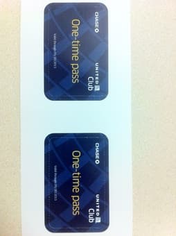 Two (2) United Club One-Time Passes Exp 9/30/2013 $50 1