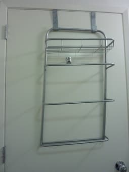 Behind the door towel hanger and organizer $10 1