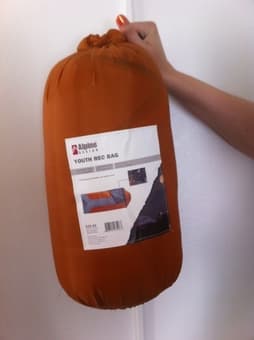 Sleeping bag 30 degrees Fahrenheit, youth size, used only once - $15 1