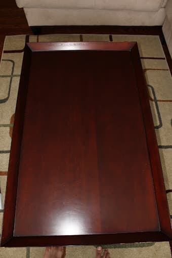 Cherry/Mahagony Coffee Table: Heavy wood 3