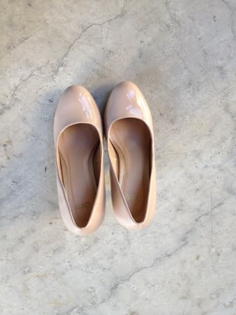 ASOS Patent Court Shoes (Nude/Size 6.5/$30) 2