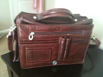 Leather bag and shoes 3