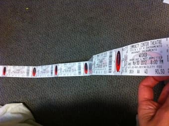 6 tickets to Wicked in Sacramento 05/30/12 1