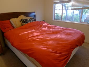 Queen bed (all included) + free side table $170 2