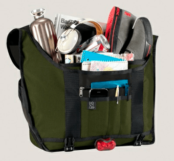 Messenger Chrome bag 2011 -- green -- medium size -- $85 1