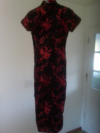 Full-length Chinese Dress (Black and Red) Small - $35 OBO 1
