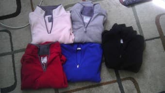 5 Fleeces for sale all for $5 1