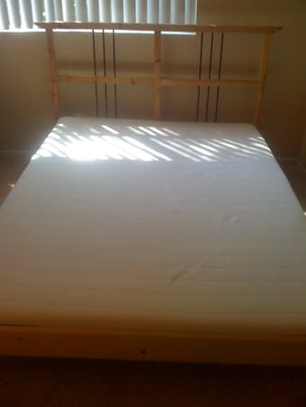 Ikea twin ben with mattress. $120 1