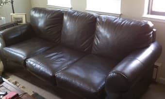 Quality leatherette couch - $300 (San Francisco) 1