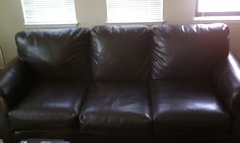 Quality leatherette couch - $300 (San Francisco) 3