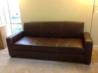 Sofa-bed, faux leather 1
