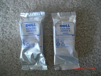 Dell ink cartridge $5, color FAX with copier $30,  3 hole punch $5 1