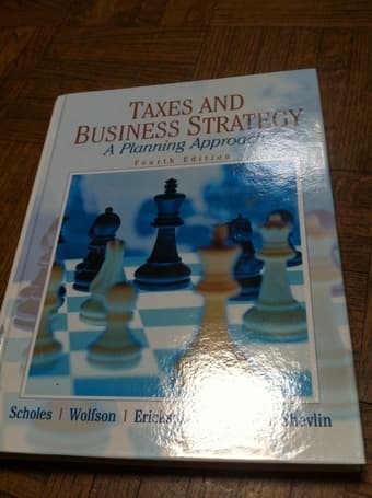 "Must go" Taxes & Business Strategy (4th Edition) [Hardcover] $50 1
