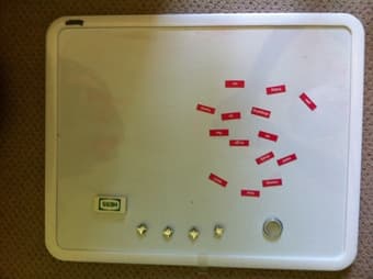 whiteboard and dish rack ($5 for each and $8 for both) 1