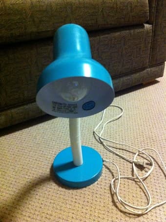 Desk lamp including light bulb (price reduced, now $5) 2