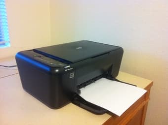 HP F4580 Wireless Printer & Scanner + FREE Color Cartridge: $30 1