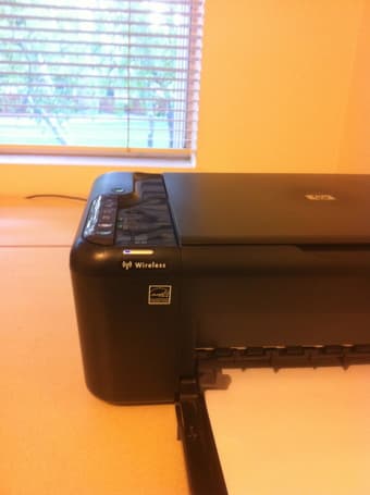 HP F4580 Wireless Printer & Scanner + FREE Color Cartridge: $30 3