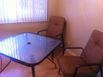 Outdoor Table + 4 chairs with cover 1