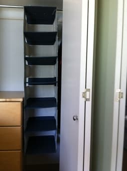 hanging clothes closet storage 1