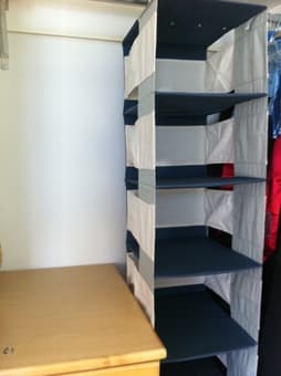 hanging clothes closet storage $10 2