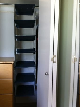 hanging clothes closet storage $10 1