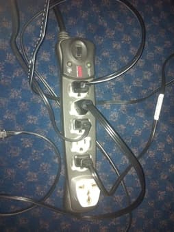 6-outlets Surge Protector for $5 1