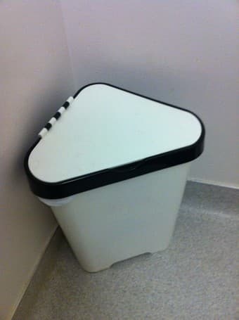 Bin - great for EV bathroom - $3 1