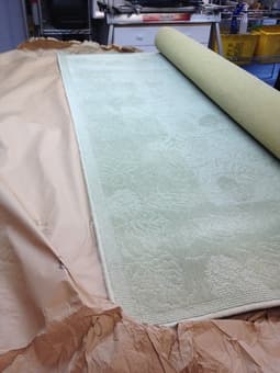 Green Karastan rug 1