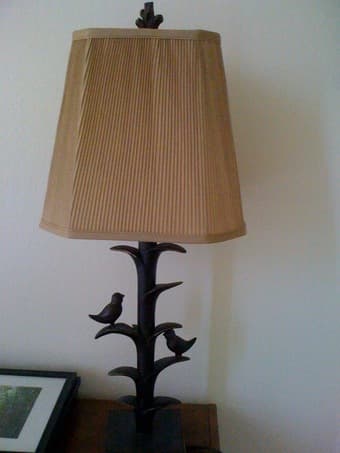 Tan colored lamp $15 1